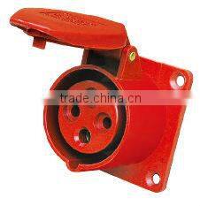 Industrial connector coupler 3P+E 380-415V~ 16A 4pin single phase IP44 214/224