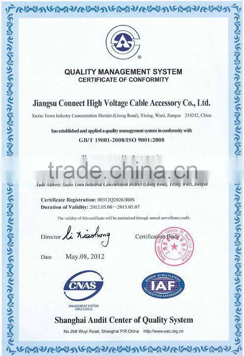 6/10kV indoor cold shrinkable cable terminals cold shrinkable indoor termination cold shrinkable outdoor termination