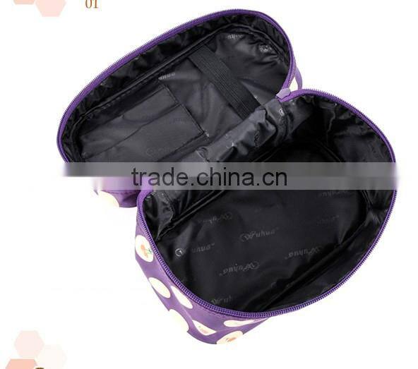 promotional purple cosmetic bag/makeup bags