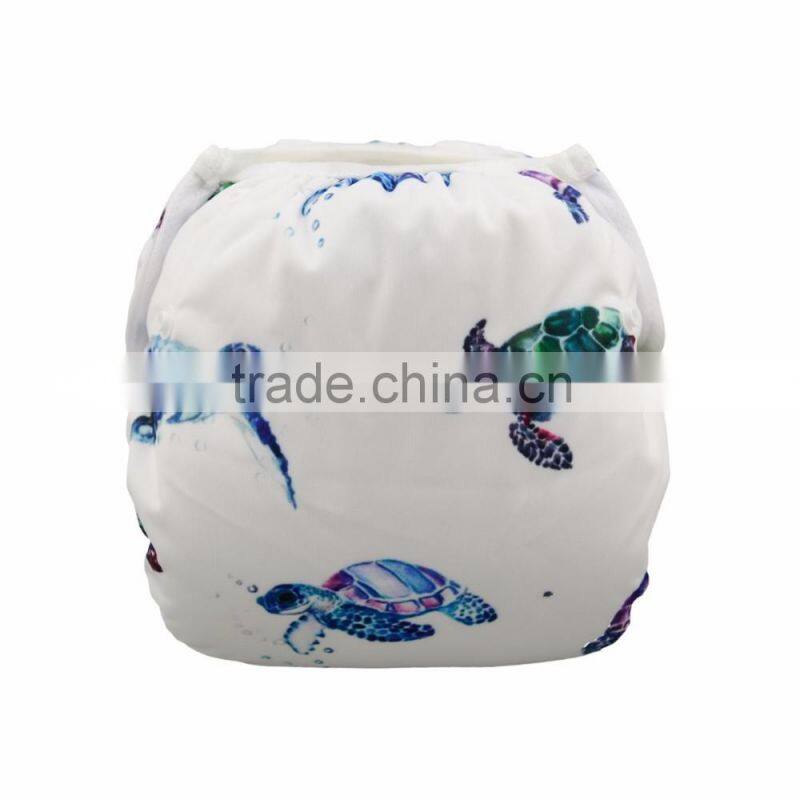 Alva New Pattern Turtle Design Swim Diaper Swim Trunks Factory in China
