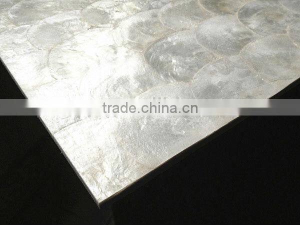 Capiz mother of pearl wall paper silver white capiz sea shell mosaic tile