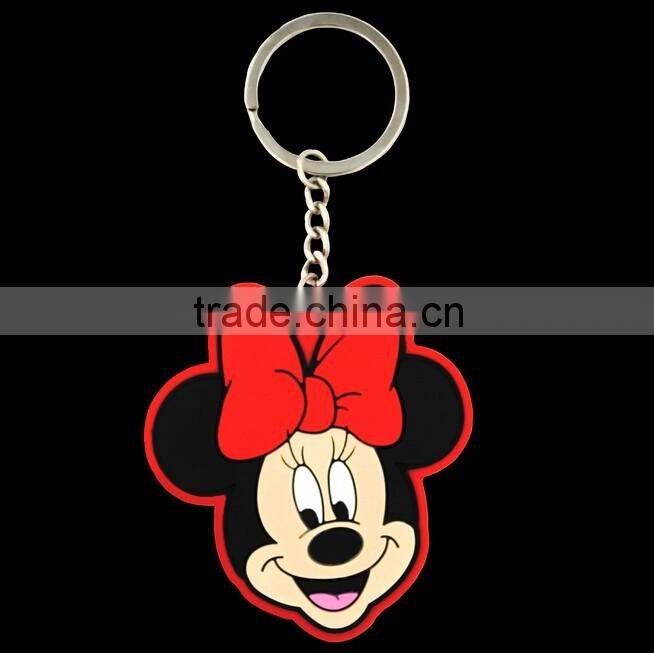 new hot sale fashion custom pvc keychain with factory price