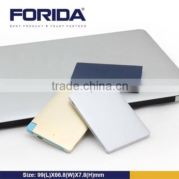 Forida mini power bank credit card ultrathin power bank