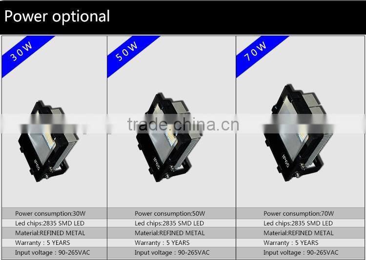 CE ROHS certifaction outdoor waterproof IP65 Meanwell driver SMD2835 110lm/w 200w led flood light