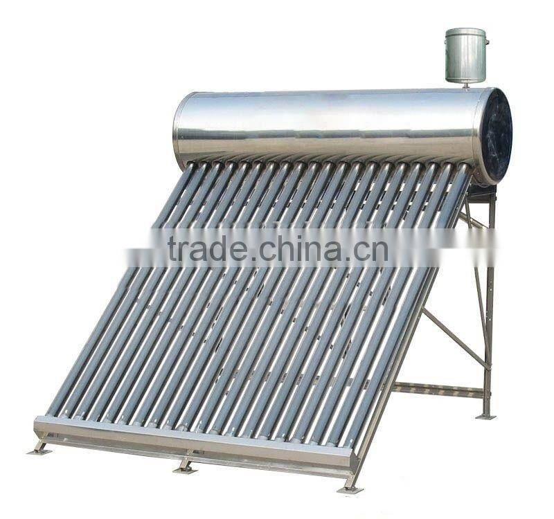 150L Compact non-pressure solar water heater with assistant Tank(15 tubes)