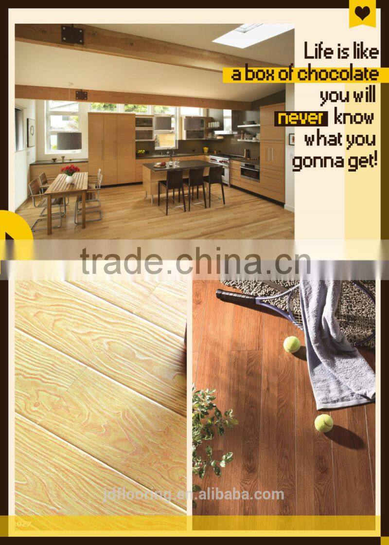 ac3 hdf 8mm new design click glue less laminate flooring