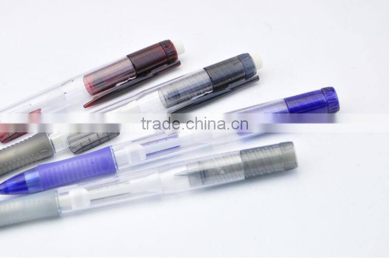 side-click mechanical pencil, pencil with grip