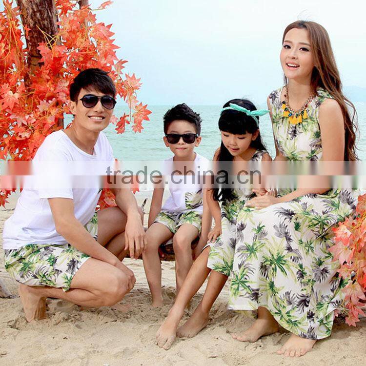 Wholesale fashion family cheap beach wear and plus size beach wear and beach wear dresses with factory prices