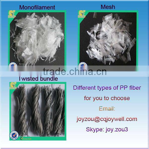 Mortar Reinforcement Lightweight Plastic Material Polypropylene Fiber Mesh