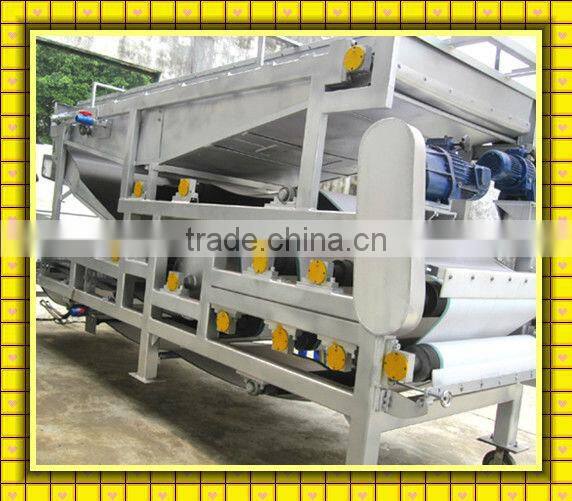 belt-type sludge dewatering filter press for paper processing