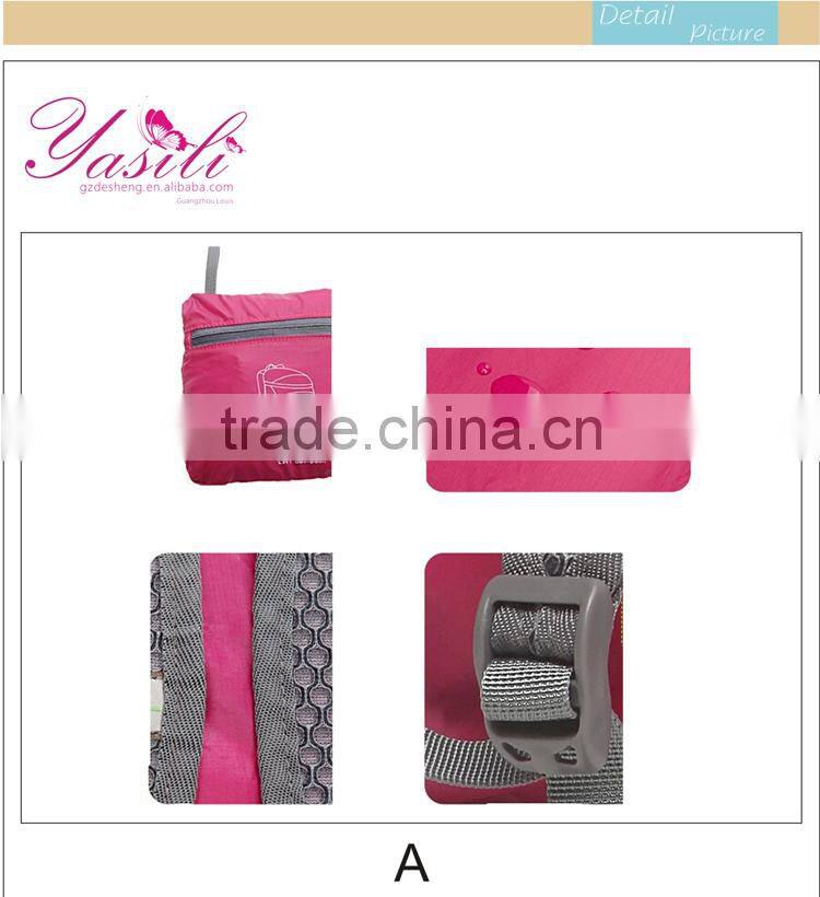 high quality outdoor Nylon bag folding Environment Friendly promotional non-woven folding bag