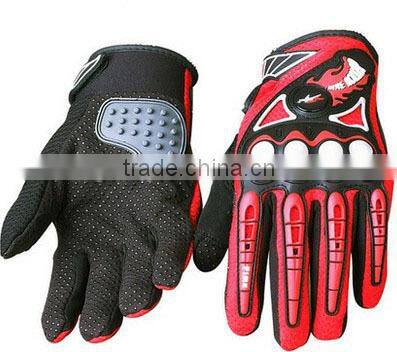 Sheepskin leather palm motorcross gloves Carbon fiber shell motorcycle gloves Genuine leather motor racing gloves