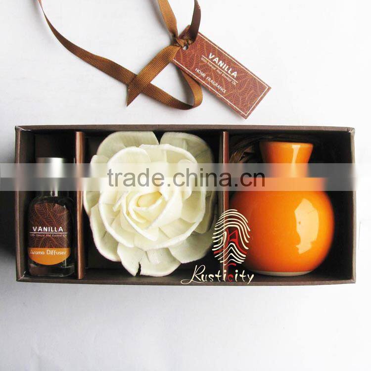 With a big flower elliptical ceramic Reed Diffuser suit