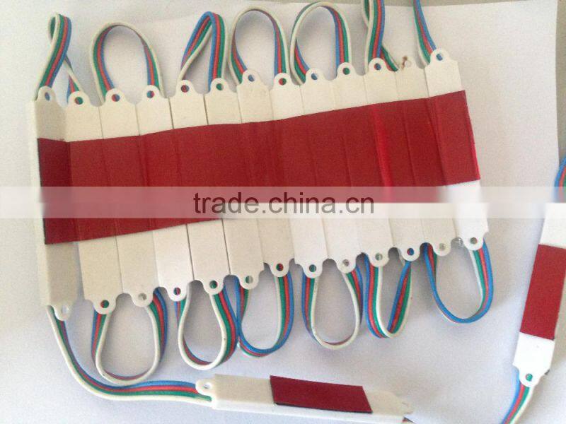 Dumb Rectangle RGB LED Waterproof Module - 12v (3 pixels each)