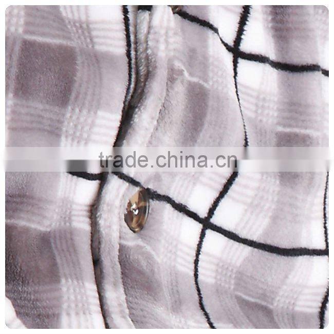 Men's super soft thermal coral fleece bathrobe