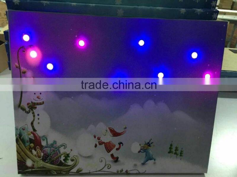 Custom Lighted Christmas Tree Led Canvas Wall Art Prints For Sale