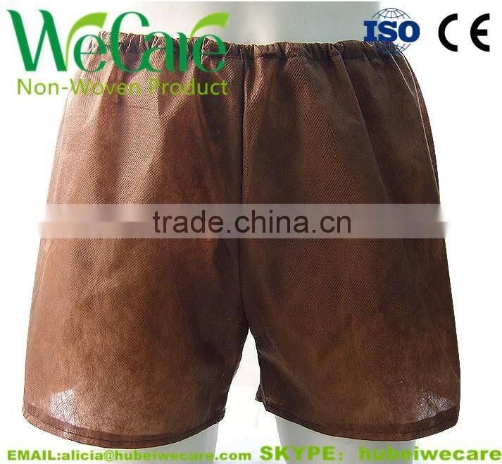Disposable Non woven man black boxer shorts
