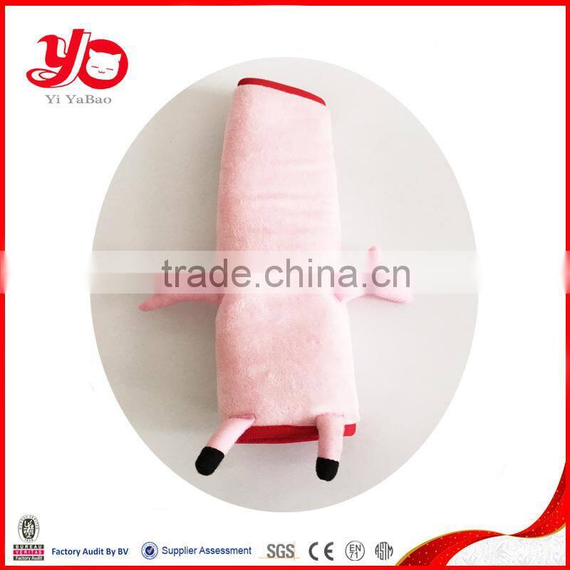 OEM factory soft baby toy pink rattle , plush pink wrist rattle