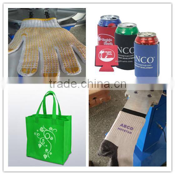 automatic flatbed screen printer for anti-slip gloves