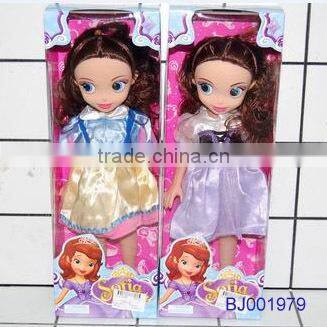 Cute fashion plastic princess doll plastic musical sport barbiee girl toy