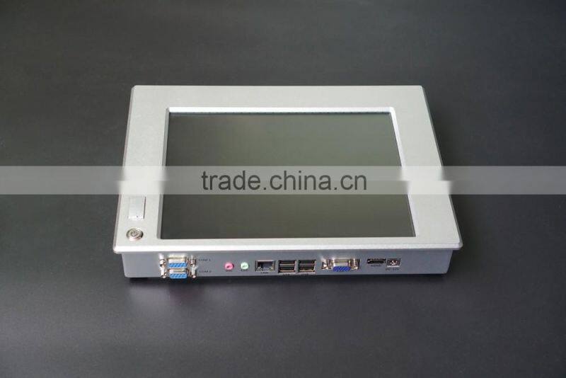 Waterproof & Dustproof 10.4 inch aluminum front panel pc industrial all in one