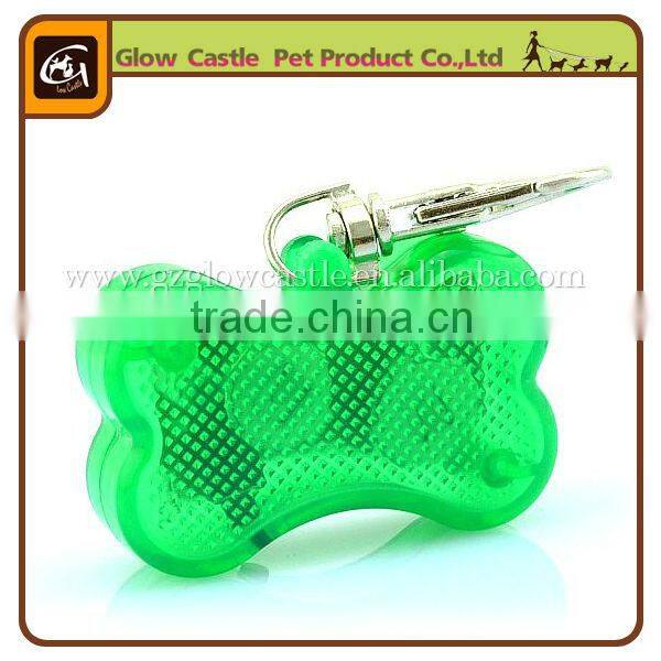 Safty LED Flash Pet Pendant With Note At Back