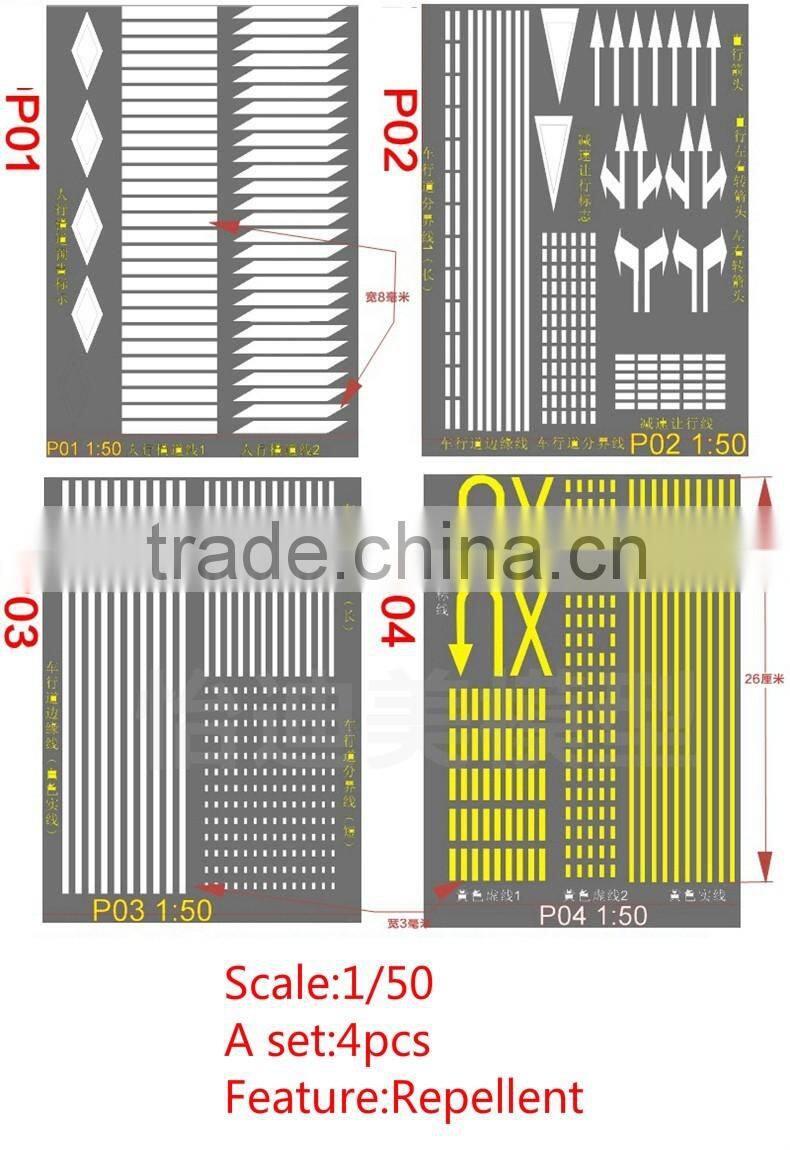 3d paper model in many scale