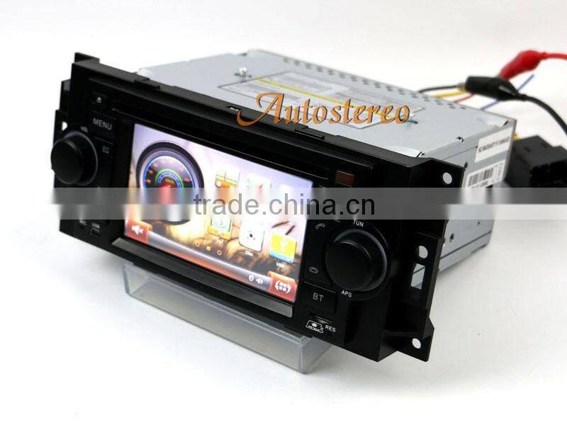Wince CE6.0 Car Multimedia GPS Navigation System For Jeep Dodge Chrysler car DVD Player video car stereo With Radio 3G BT TV