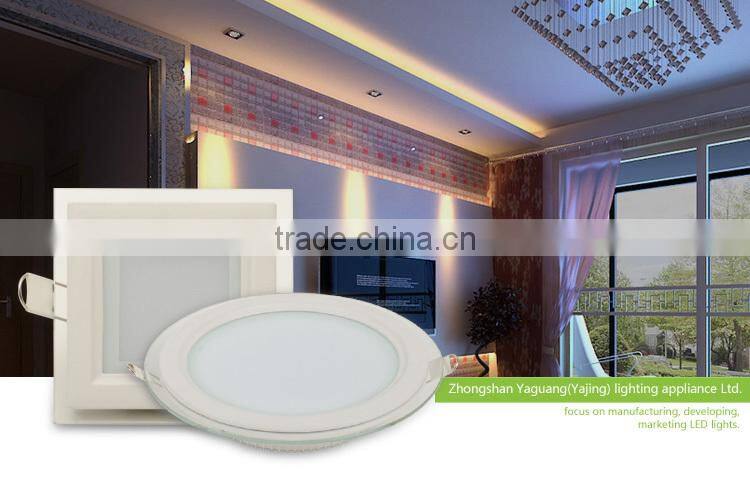 25W square led glass ceiling light