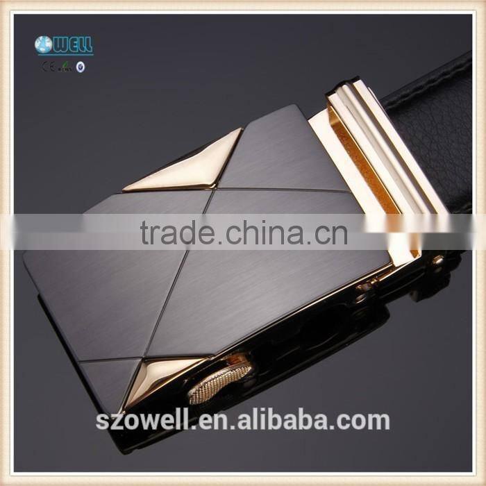 Fashion belt men genuine leather black belt automatic buckles