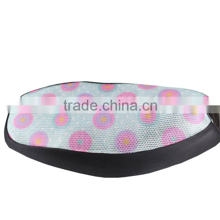 Half mesh motorcycle seat cover with round printing scooter waterproof seat cover