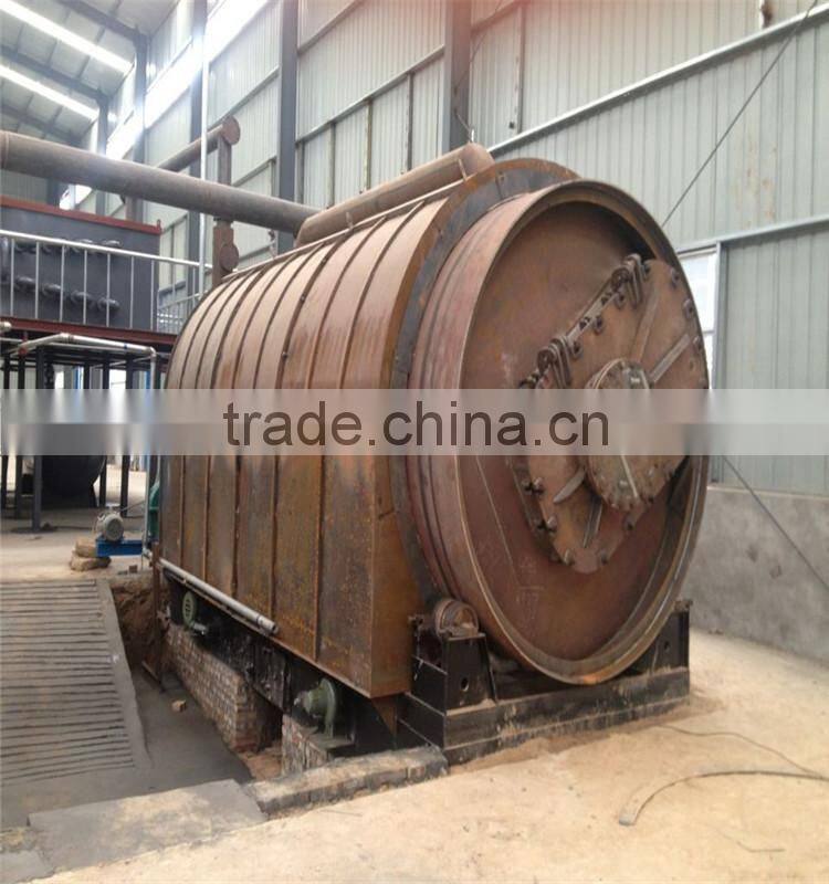 Continuous waste tire pyrolysis equipment with high oil yield
