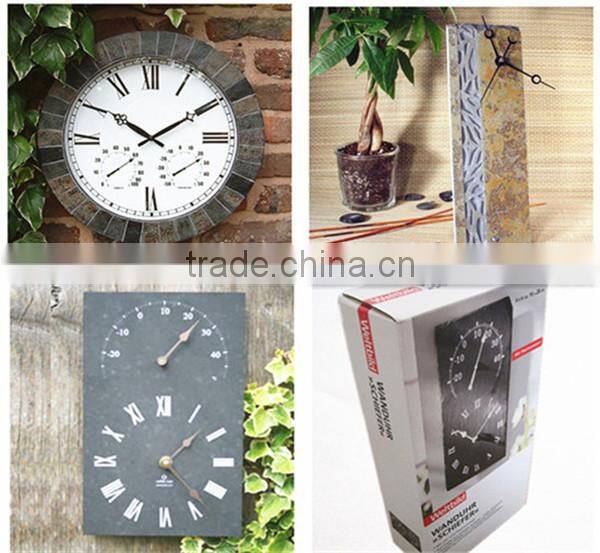 Creative slate hanging clock, slate wall clock