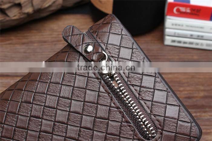 Business Wholesale Men Long Wallet Faux Leather Card Coin Hand Purse