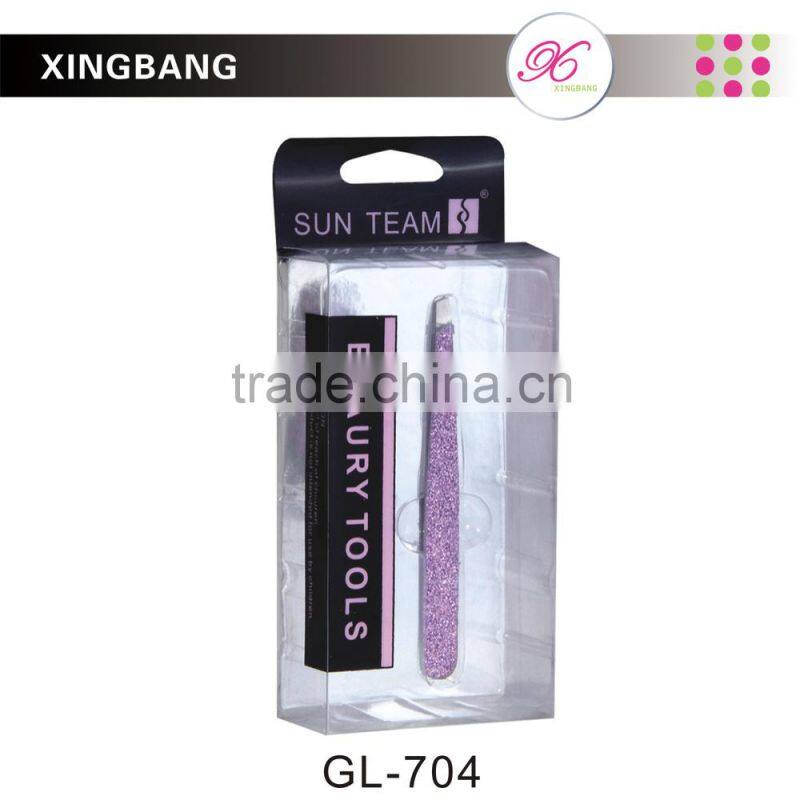 promotional wholesale cosmetic stainless steel eyebrow tweezer for personal care