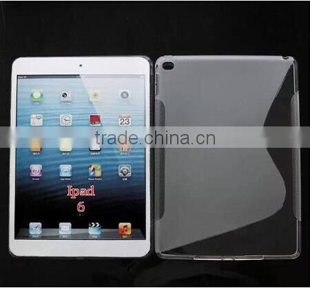 Factory Price For iPad Air 2 Gel Soft S-line TPU Case Cover MIx Colors