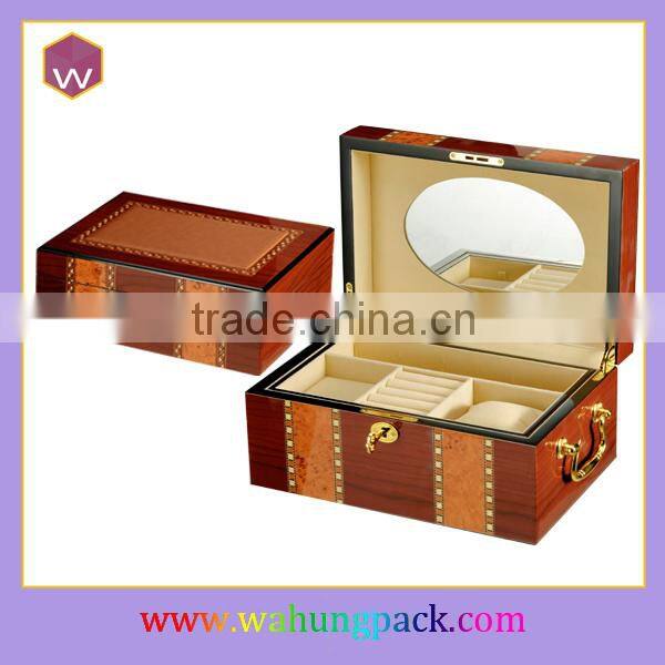 Custom Made Wooden Jewelry Gift Box & New Design Large Volume Wooden Jewelry Box Wholesale
