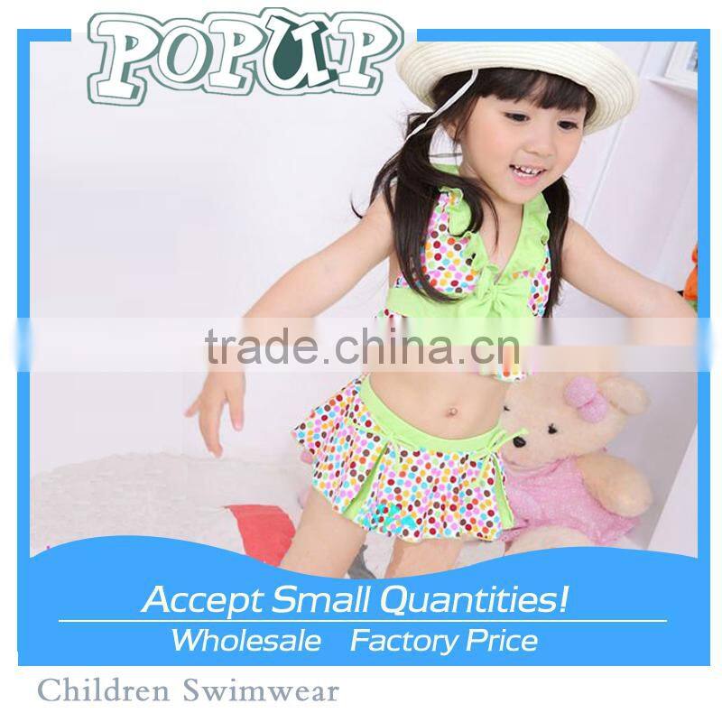 China Factory Children Swimsuit With Lovely Dot Printed