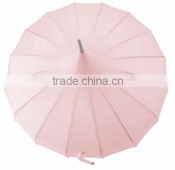 16 ribs Pagoda Umbrella of lady rain umbrella