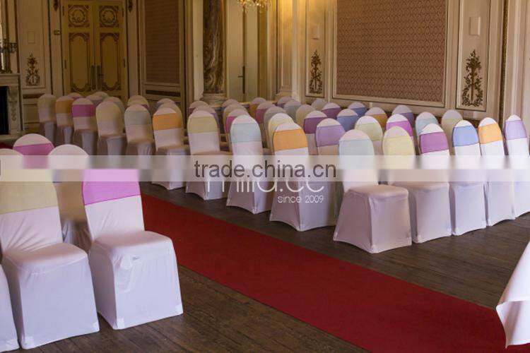 Purple organza chair sashes