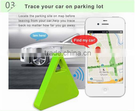 Triangle Bluetooth wireless key finder personal anti-lost alarm for child wallet car pet luggage