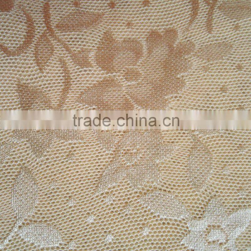 Factory new design 90/10 nylon spandex floral patern jacquard fabric, female dress jacquard fabric