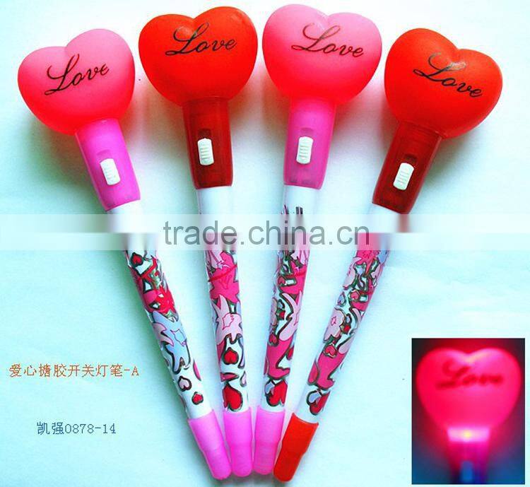 LED lighting up pen Valentine's pen