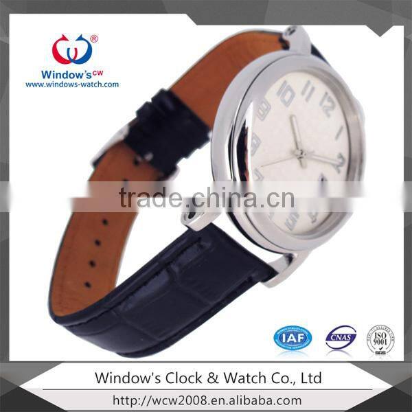 Japan movt quartz watch water resistant stainless steel watch case back