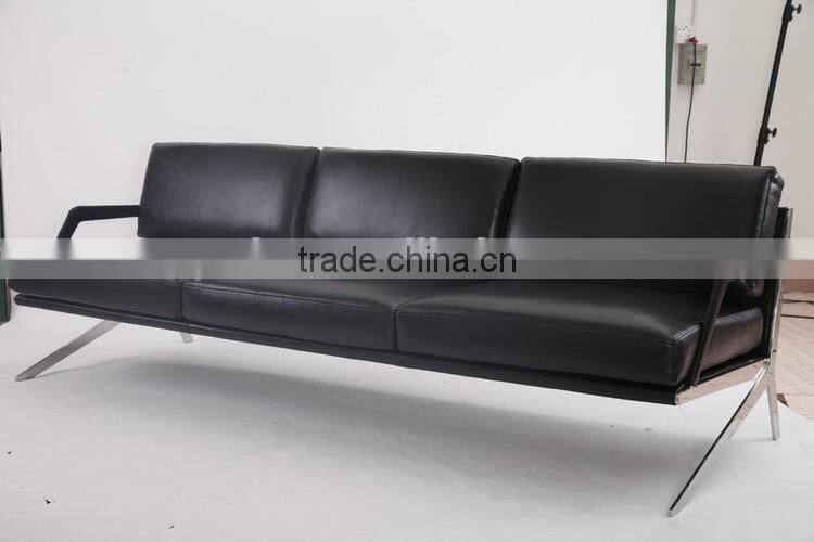 Beautiful top quality genuine leather Italian style living room DS-60 sofa