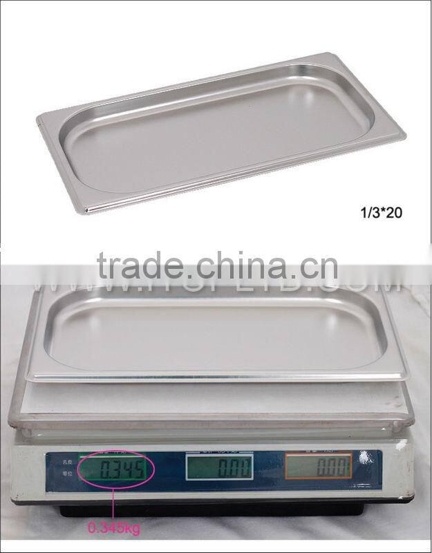 commercial stainless steel different size Gastronorm Pans
