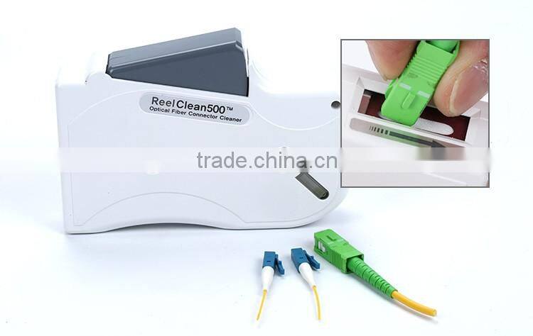 ReelClean500 SC FC ST fiber optic connector cassettes cleaner