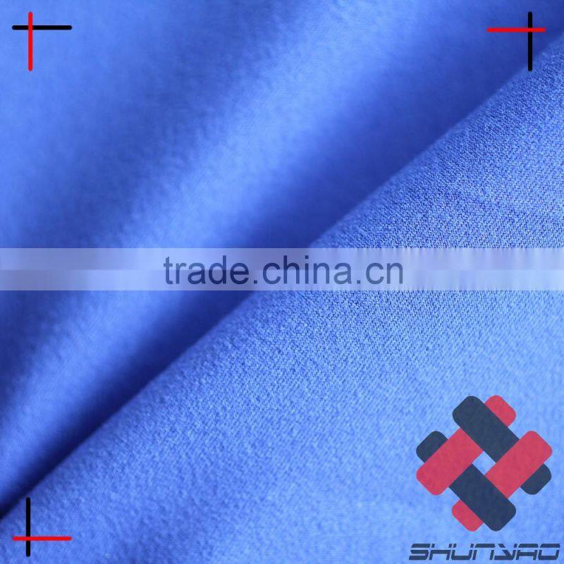 mechanical stretch microfiber peach twill fabric for beach shorts