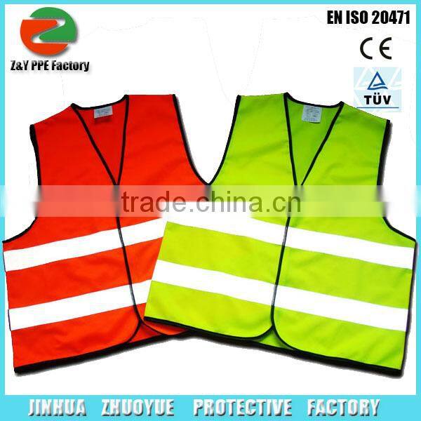 High Visibility 100% Polyester green suit Reflective Safety coat