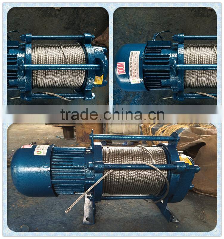 hot sale small 500kg electric winch Electric Wire Rope Hoist Winch